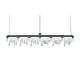 preview thumbnail 2 of 3, Maximalist 7-Bulb Bar Chandelier Linear Suspension - 42 x 1.5 x 6
