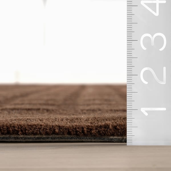 dimension image slide 1 of 2, Fritz Checkered Wool Area Rug