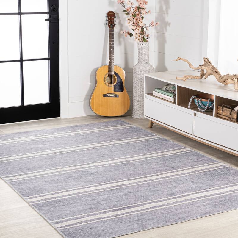 JONATHAN Y Vichy Bohemian Medallion Textured Weave Machine Washable Area Rug