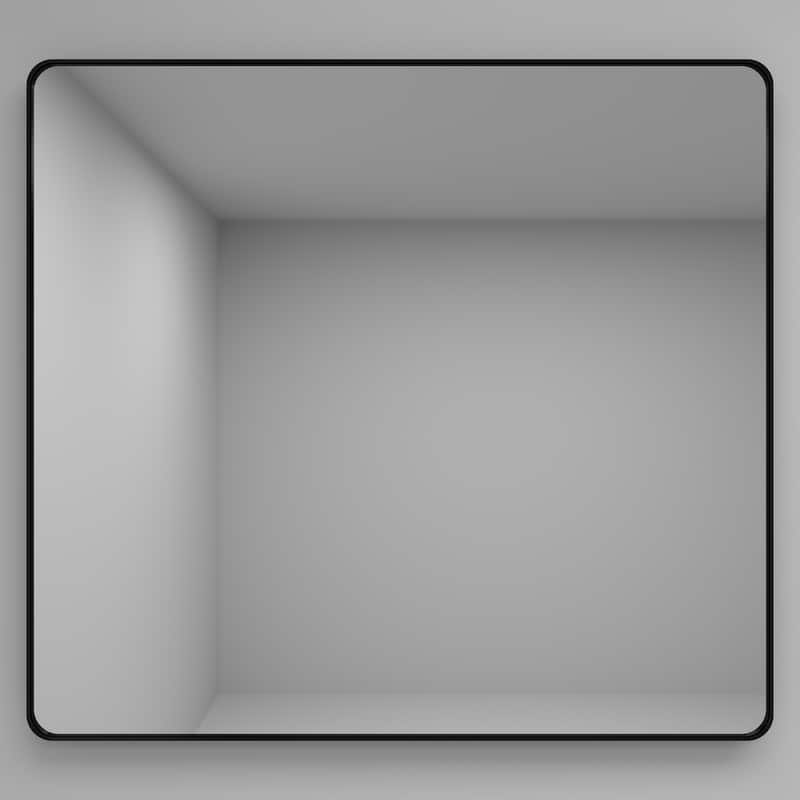 36 Inch Black Rectangular Mirror Metal Framed Mirror Vanity Mirror Dressing Mirror, for Bathroom, Living Room - 40