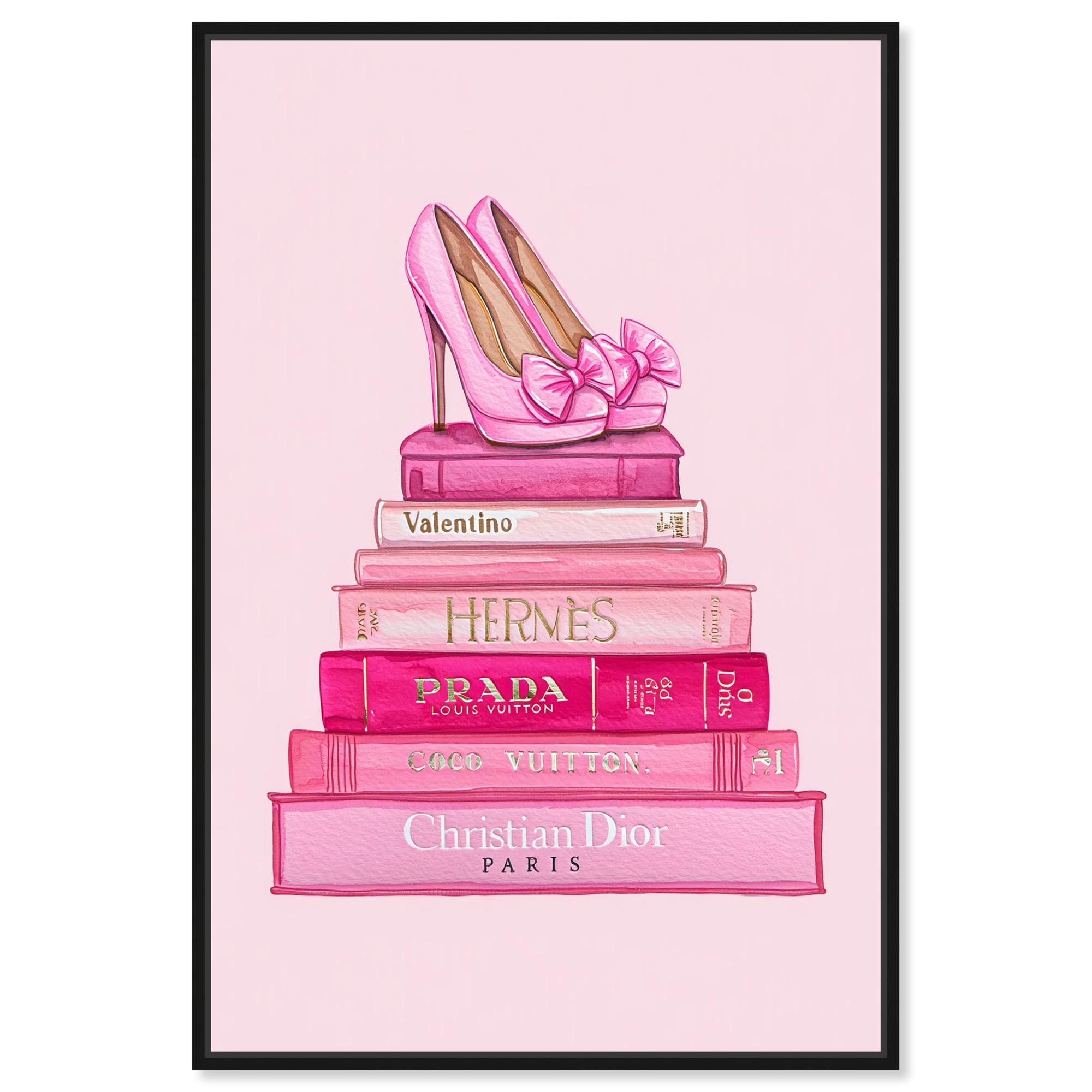Fashion books in Pink Canvas by Art Remedy