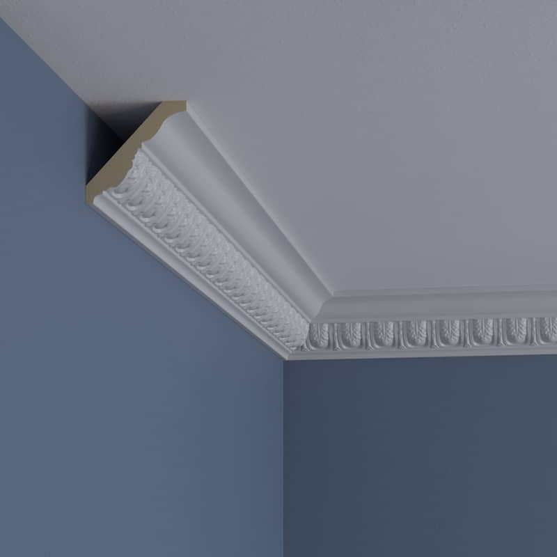 Melonie Egg & Dart Crown Moulding - 2 3/4"H x 2 3/4"P x 4"F x 94 1/2"L