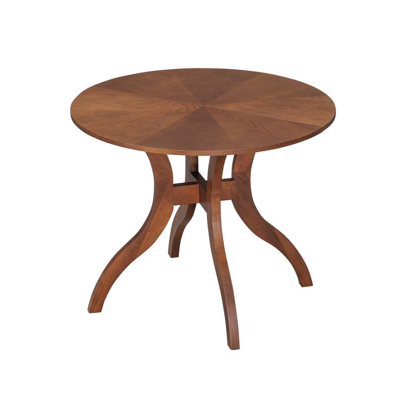 Round Dining Table 39.4" - Traditional Solid Wood Legs, Timeless Elegance, Ideal Focal Point for Family Gatherings