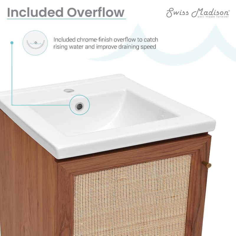 Classe Bathroom Vanity in Oak