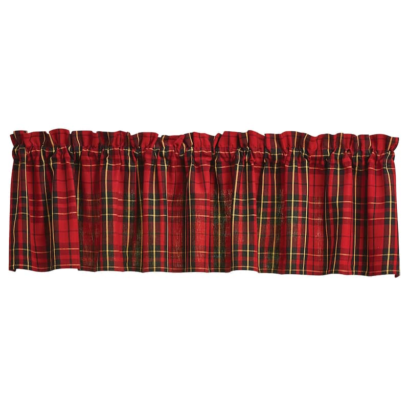 Park Designs Sportsman Plaid Valance 14''L - 72" X 14"