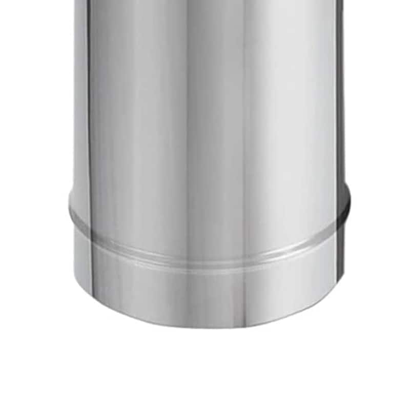DuraVent DuraBlack 6DBK-48SS 48 x 6 Inch Stainless Steel Single Wall Stove Pipe - 5.51