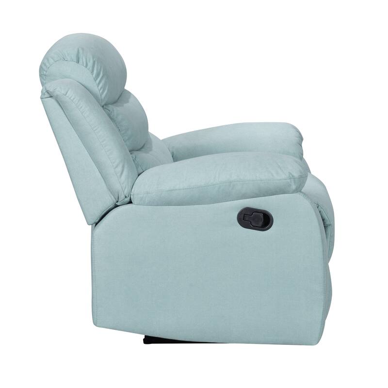 Q-Max Manual Recliner Chair with Overstuffed Cushions for Bedroom and Living Room Reclining Single Sofa Chair