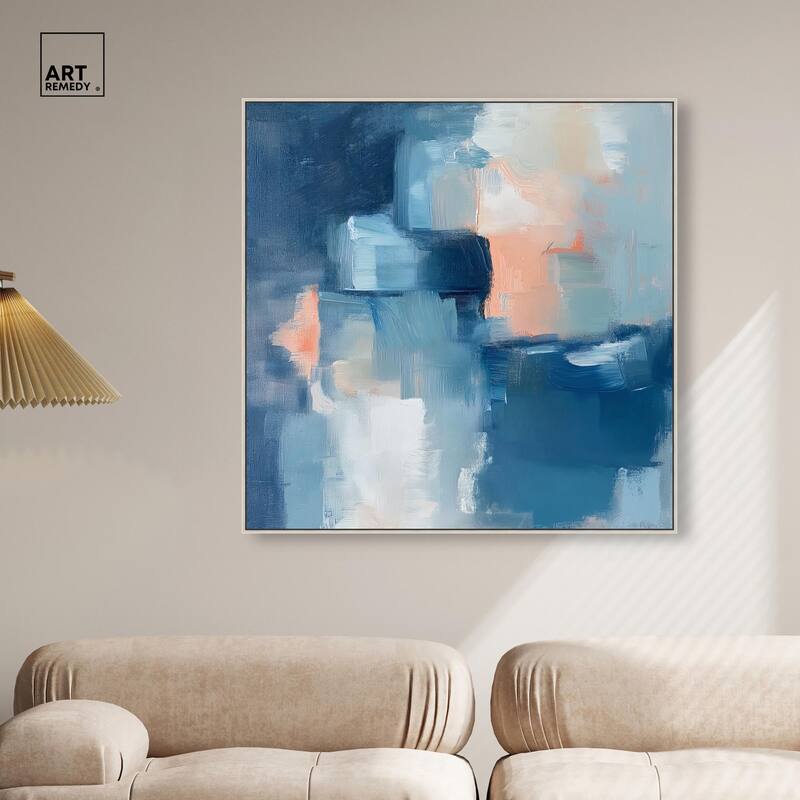 Whispering Blue I Canvas by Art Remedy