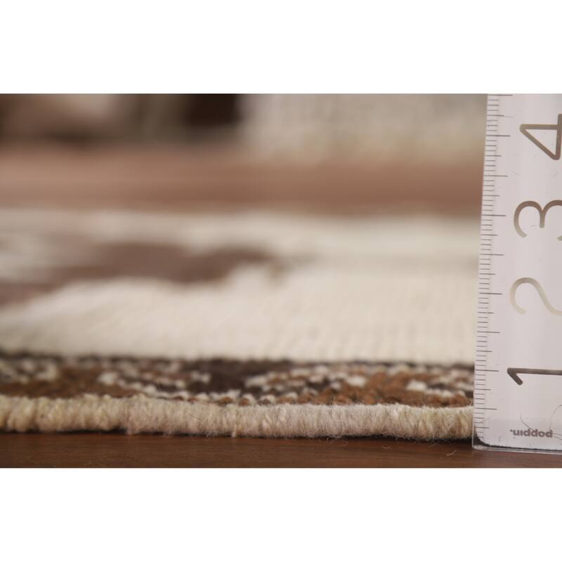 Beige Anatolian Runner Rug Hand-knotted Wool Carpet - 3'2"x 11'10"