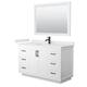 Option White, Black Trim, White Quartz Top
