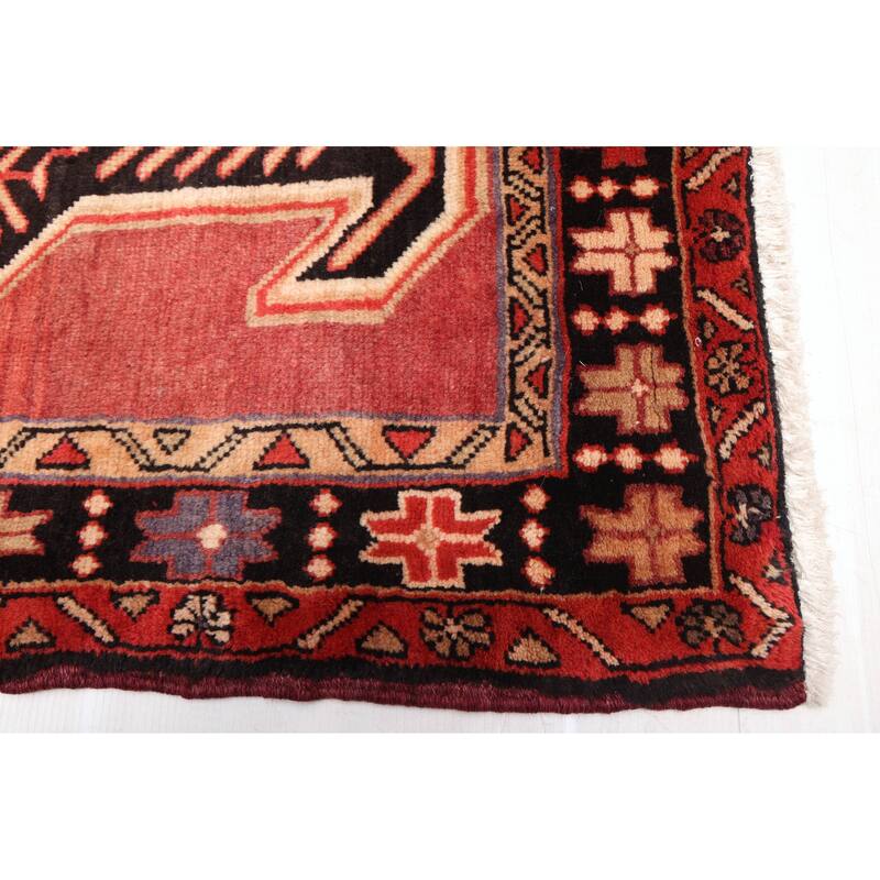 ECARPETGALLERY Hand-knotted Konya Anatolian Dark Copper Wool Rug - 3'11 x 12'2