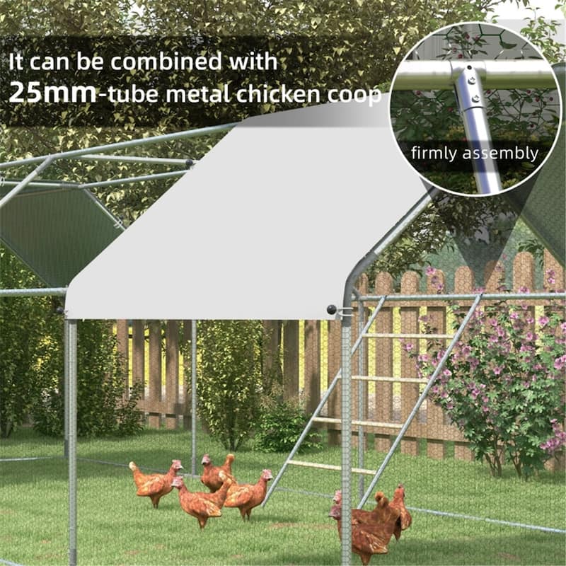 Wooden Chicken Roost with Four Perching Levels for Coops - Grey - 55" L x 33.75" W x 1" H