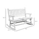 preview thumbnail 3 of 24, Outsunny 2-Person Wooden Rocking Chair Rocker Bench with Relaxing Swinging Motion