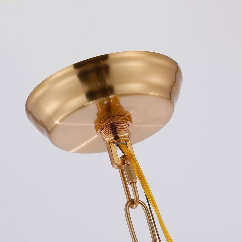 6-Light Crystal Cascade Statement Chandelier