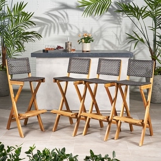 Folding wicker hotsell bar stools