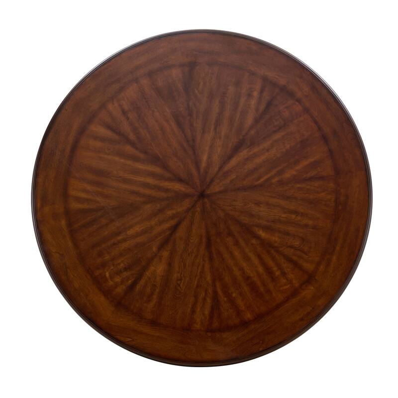 Roomfitters Round Dining Table with Metal Base, Modern Wood Kitchen Table for Breakfast Nooks and Dining Rooms