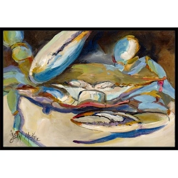 Carolines Treasures JMK1099JMAT Big Crab Claw Blue Crab Indoor & Outdoor Mat 24 x 36 in.