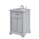 preview thumbnail 11 of 9, Elegant Lighting VF15024WH Americana 24" Free Standing Single Basin