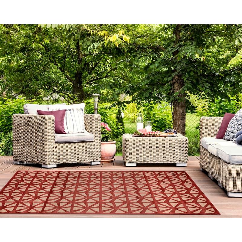Liora Manne Carmel Tonga Tile Indoor/Outdoor Rug