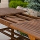 preview thumbnail 20 of 26, Middlebrook Surfside 7-Piece Acacia Outdoor Extension Dining Set - 55-79 x 35 x 30h