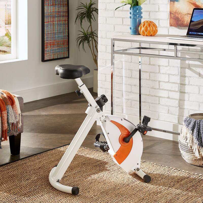 Virgil White Exercise Bike Chair by iNSPIRE Q Classic