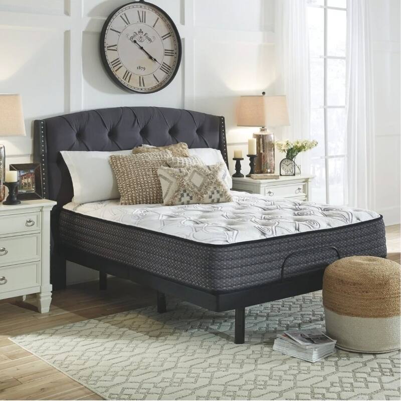 Signature Design by Ashley Limited Edition Plush Black and Grey 12-inch Mattress