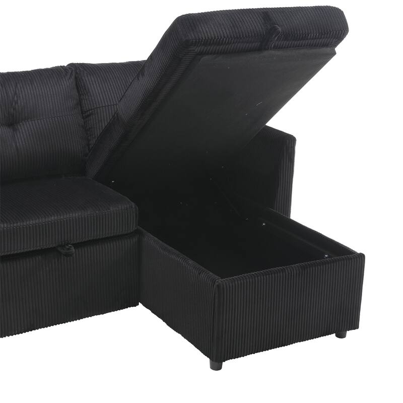 Modular Sectional Sofa L Shaped Modular Couch with Reversible Chaise
