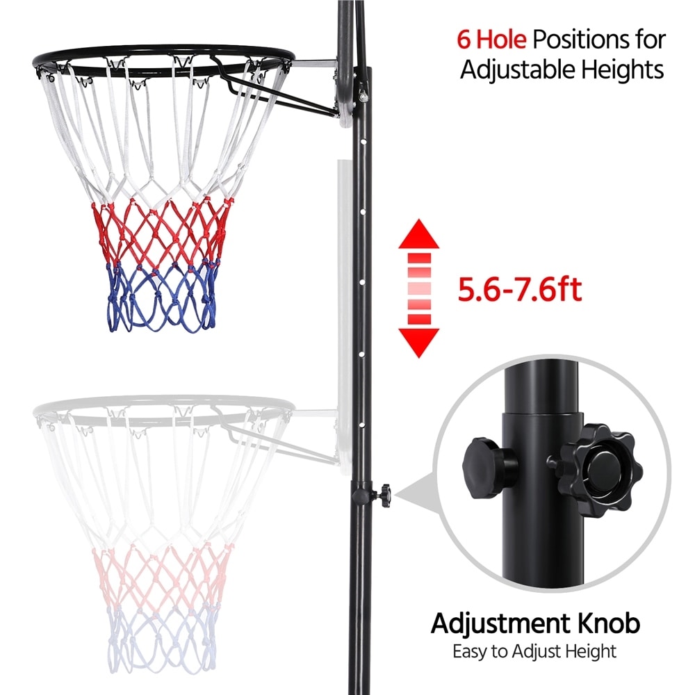 Ktaxon 33 In. Portable Basketball Hoop Stand, 6.5-8 Armenia - Foto 4