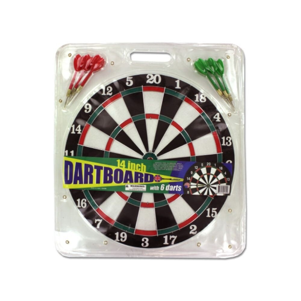 dart board with metal darts