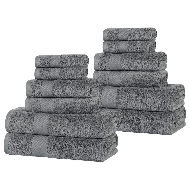 Superior Ismailia Egyptian Cotton 12-Piece Towel Set