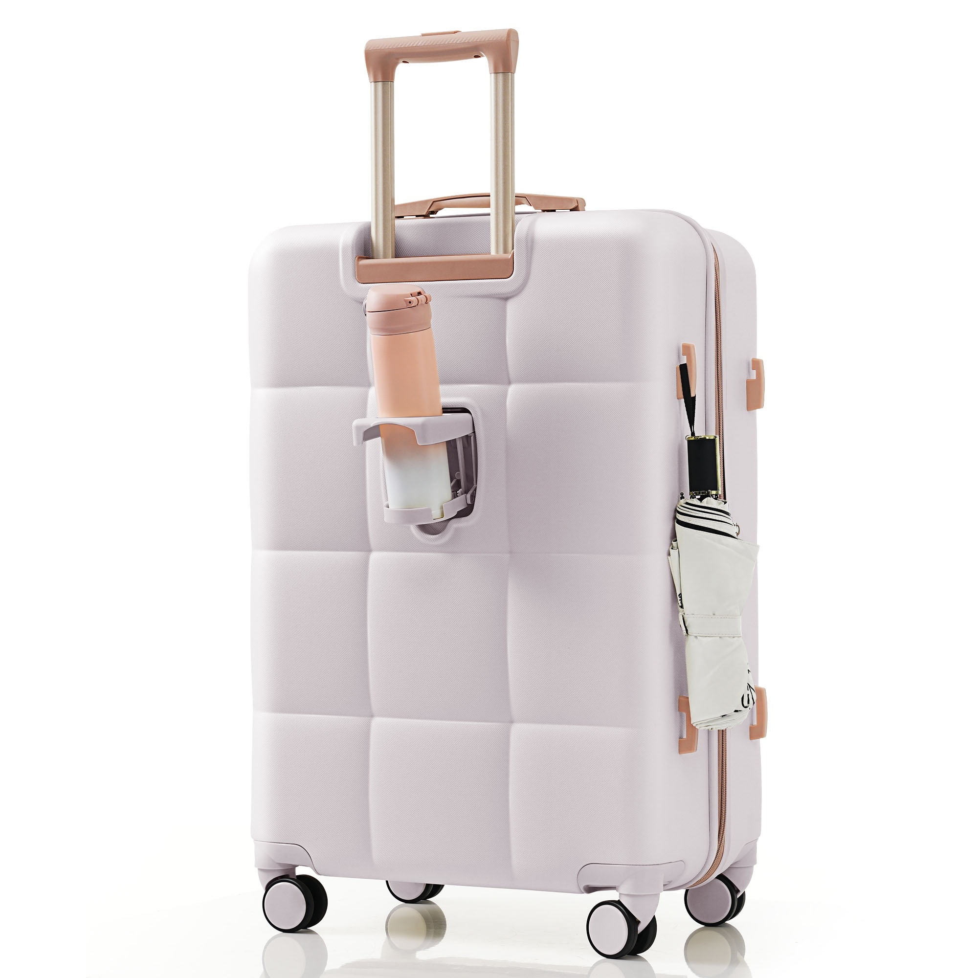 Luggage Set of 3, ABS Hard Shell Luggage with Spinner Wheels.