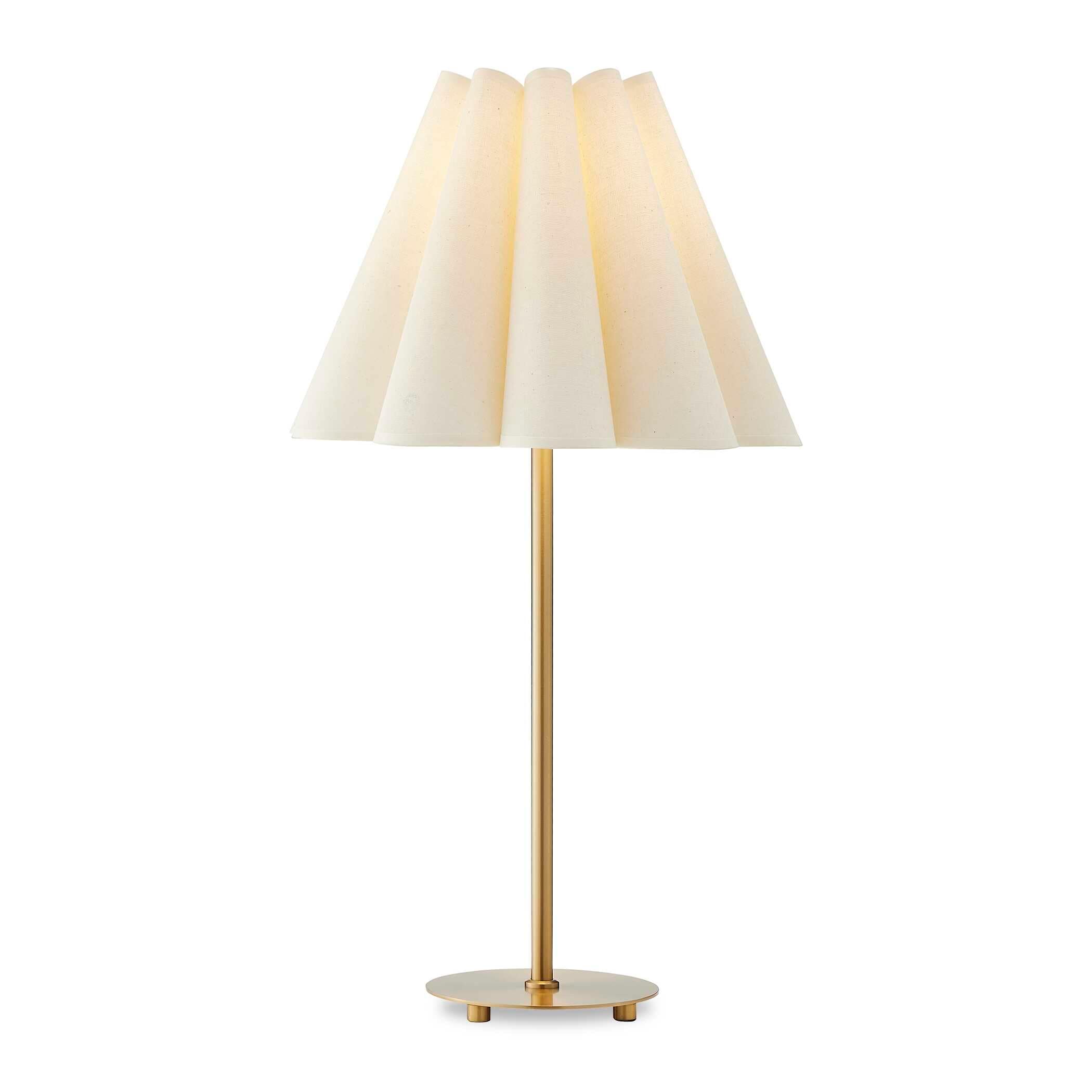 Uttermost Lilabet Fluted Shade Table Lamp - 18"W x 18"D x 31.875"H