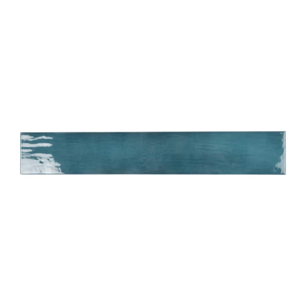 Apollo tile 2.6" x 16" Silken Glossy Teal Green Ceramic Tile (10.76 sq ft/case) - 38 Pack