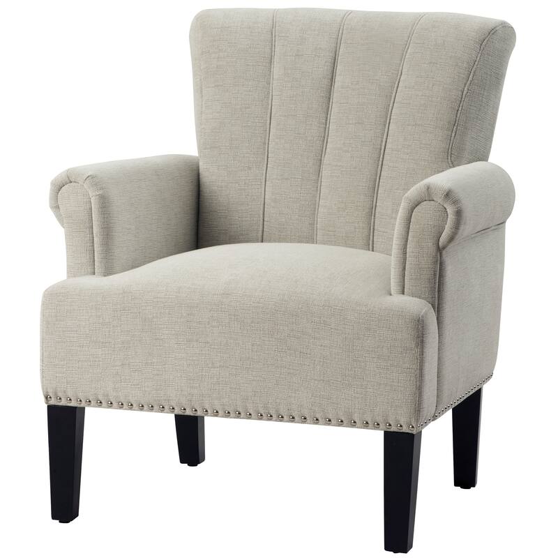 Accent Rivet Tufted Polyester Armchair