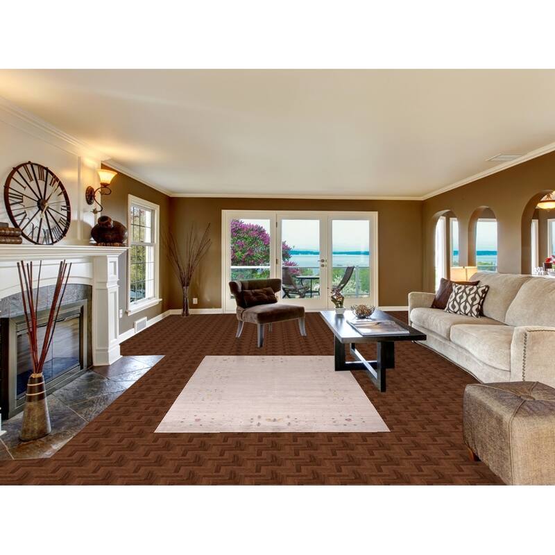 Gabbeh Indian Area Rug Hand-Knotted Beige Wool Carpet - 4'9"x 7'9"