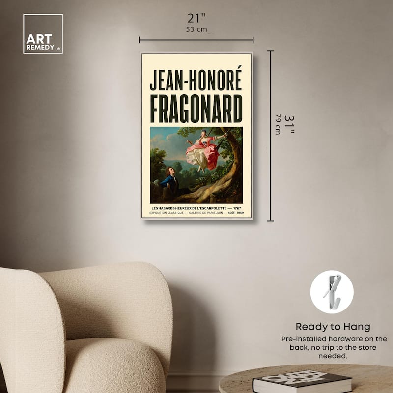 Fragonard's Swing Canvas by Art Remedy