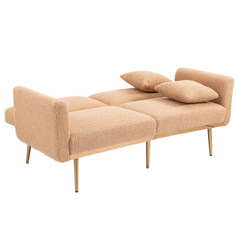Velvet Sofa , Accent sofa .loveseat sofa with metal feet