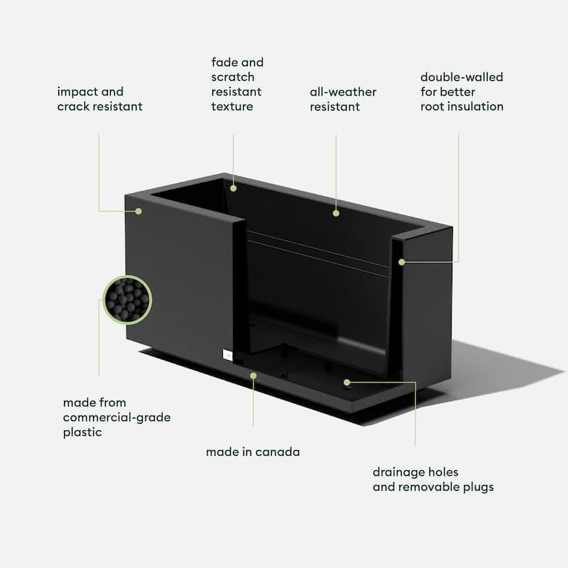 Block Series Long Box Planter
