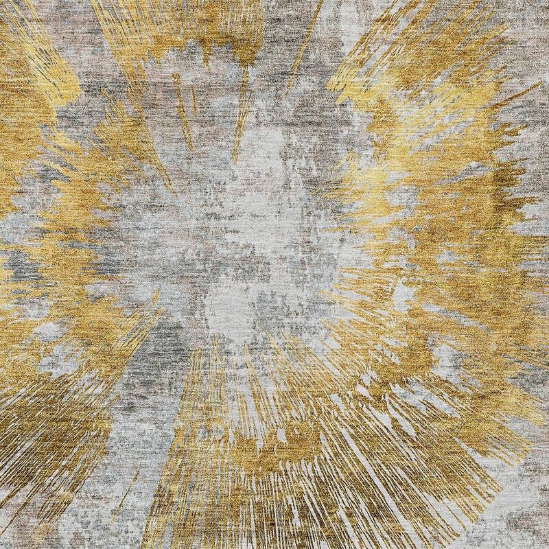 HomeRoots Abstract Transitional Rectangle Outdoor Rug