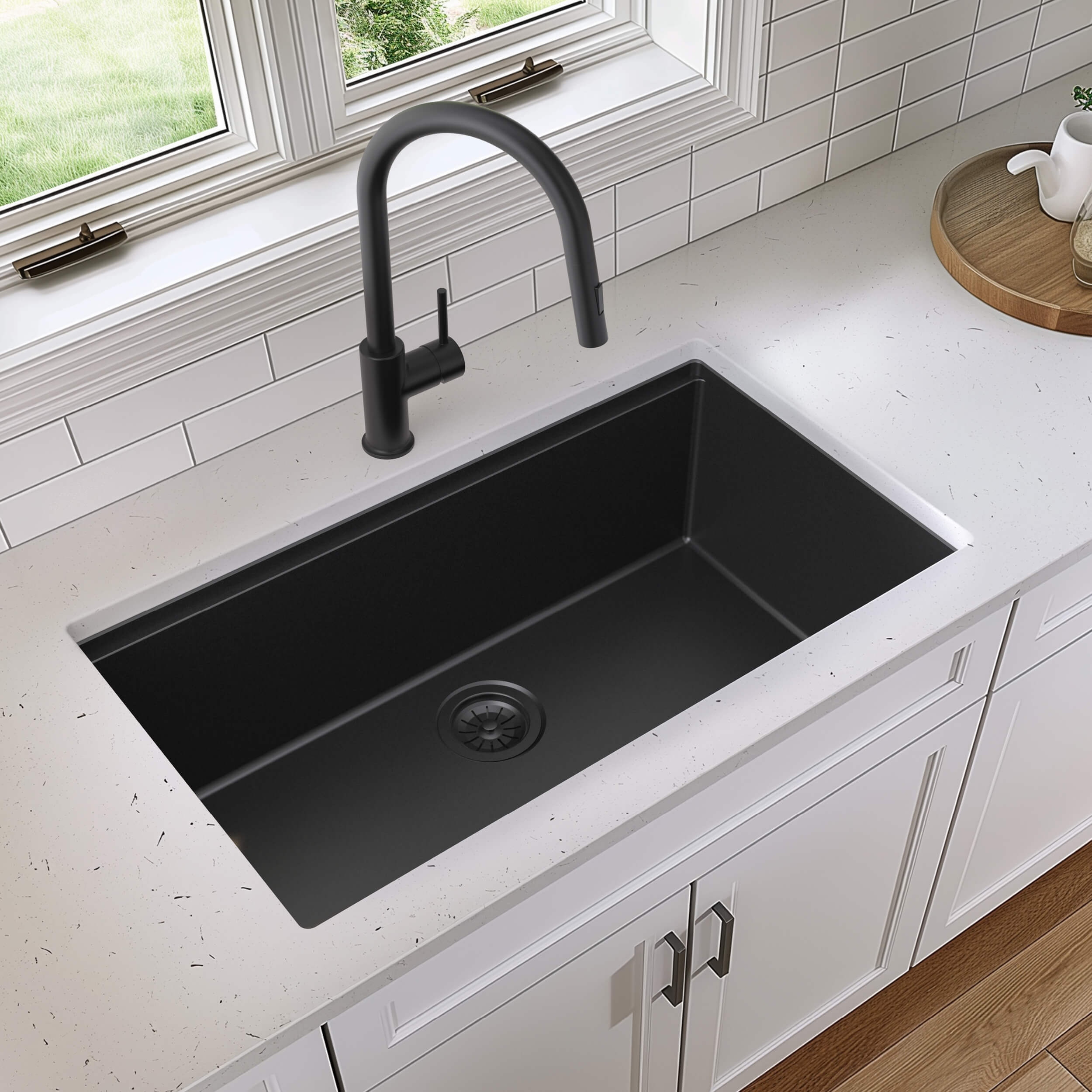 Chi⭐︎Kook Siavonce Workstation 32 in. L x 19 in. W Undermount Kitchen