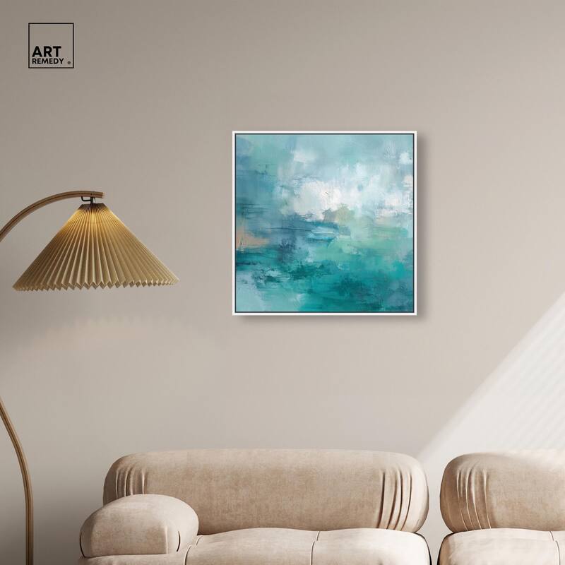 Green Blue II Canvas by Art Remedy