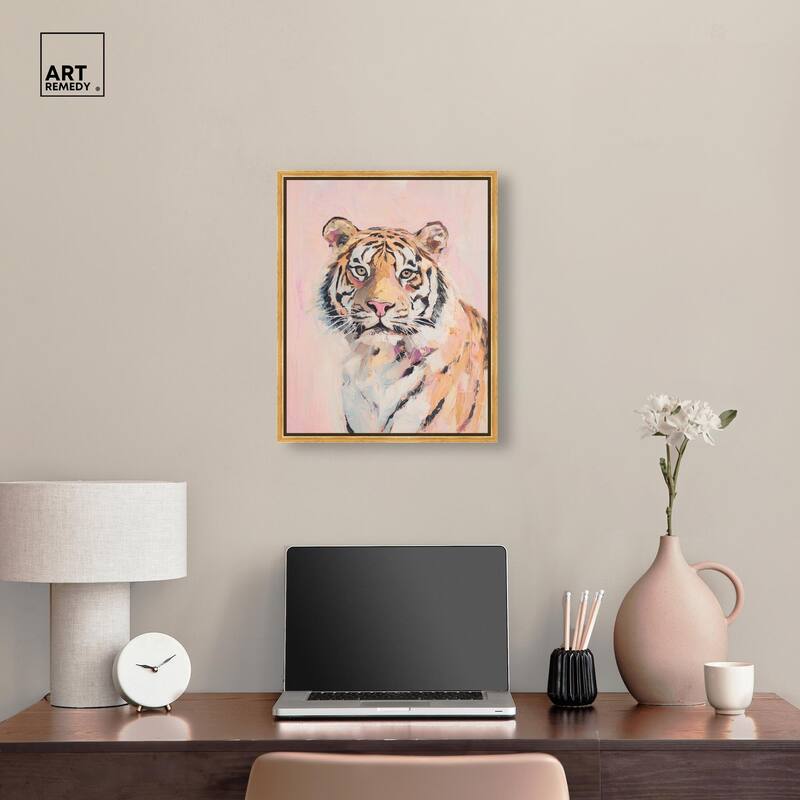 Quiet Tiger Canvas by Art Remedy