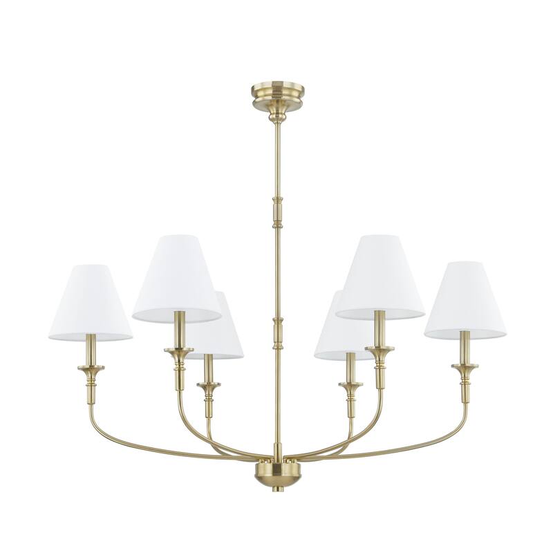 Barton 6-Light Chandelier - Antique Gold