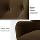 preview thumbnail 94 of 108, Eusebio Tufted Velvet Accent Chair with Wingback, Arms, and Metal Gold Legs for Living Room or Bedroom by HULALA HOME