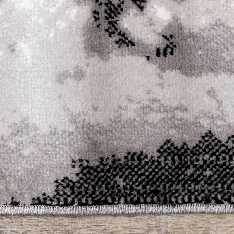 Madrid Collection - Grey Rock Face Texture Rug