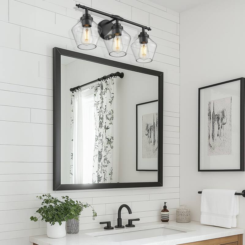 3/4-Light Modern Bathroom Vanity Light
