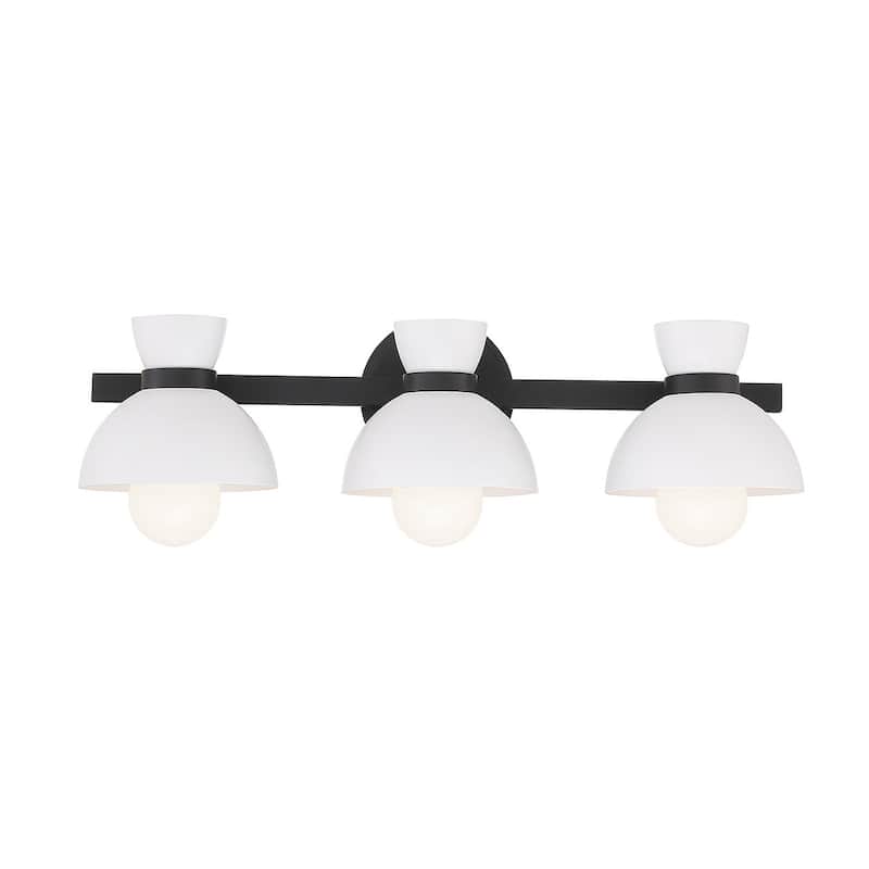 Meridian M80075 3 Light 25" Wide Vanity Light - Matte Black