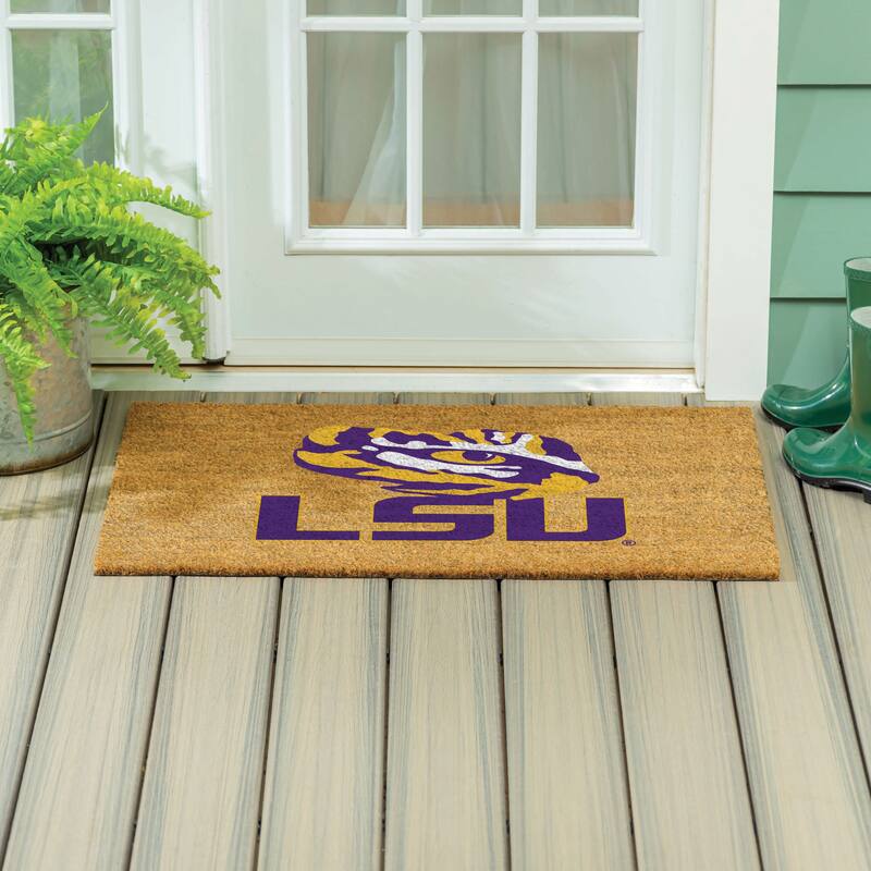 Louisiana State University Full Color Indoor/Outdoor Coir Mat