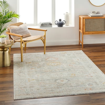 Livabliss Bitlis Faded Classic Floral Area Rug