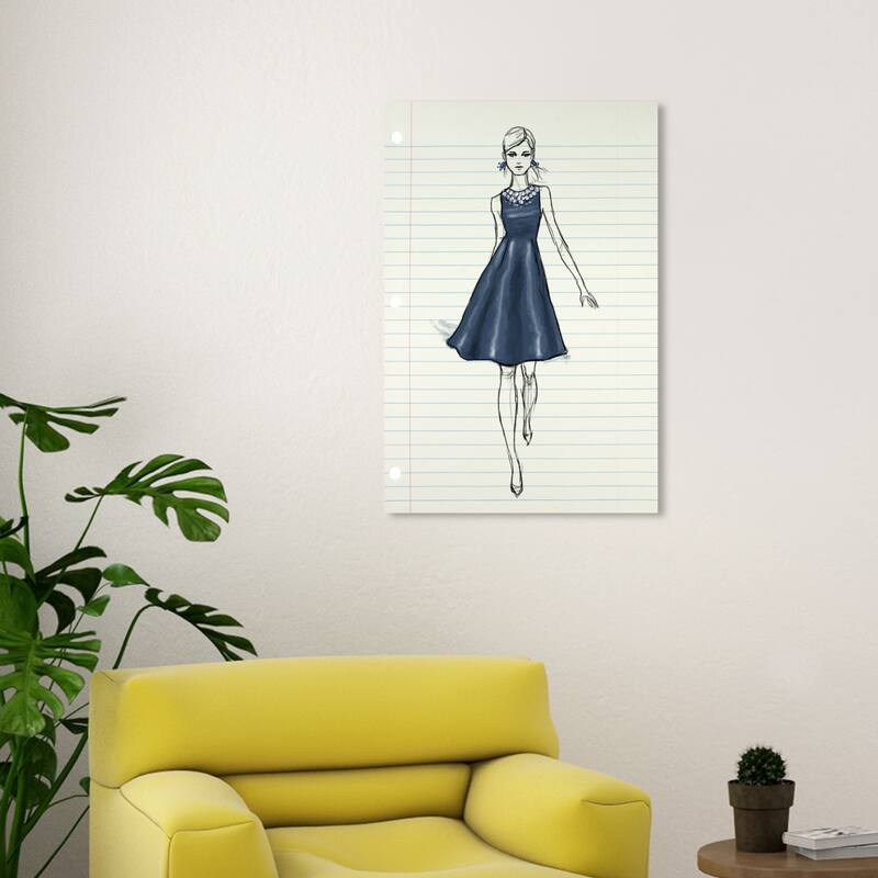 Wynwood Studio Canvas Fashion and Glam Runway Letter VI White and Cream White Glam Wall Art Canvas Print - 30 x 20